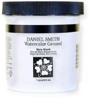 Daniel Smith 284055006 Watercolor Ground 16 oz Mars Black; Consider preparing paper, board or canvas with tinted watercolor ground; A neutral or tinted base color is a terrific way to set the mood and atmosphere of your artwork; Turn almost any surface into a black or toned ground for watercolor painting, as well as collage, pastels, pencils and mixed media work; UPC 743162030910 (284055006 WATERCOLOR-284055006 BLACK-284055006 MARS-284055006 DANIELSMITH284055006 DANIELSMITH-284055006) 