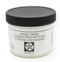 Daniel Smith 284055011 Watercolor Ground 4 oz Transparent; Now you can turn almost any surface into a toned or black ground for watercolor painting, as well as collage, pastels, pencils and mixed media work; Transparent Watercolor Ground lets patterns shine through; UPC 743162031696 (DANIELSMITH284055011 DANIELSMITH-284055011 ARTWORK) 