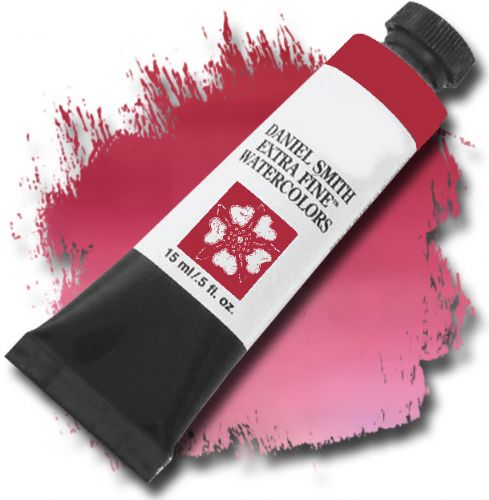 Daniel Smith 284600090 Extra Fine, Watercolor 15ml Quinacridone Magenta; Highly pigmented and finely ground watercolors made by hand in the USA; Extra fine watercolors produce clean washes even layers and also possess superior lightfastness properties; UPC 743162009435 (DANIELSMITH284600090 DANIELSMITH 284600090 DANIEL SMITH DANIELSMITH-284600090 DANIEL-SMITH ALVIN)
