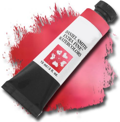 Daniel Smith 284600091 Extra Fine, Watercolor 15ml Quinacridone Red; Highly pigmented and finely ground watercolors made by hand in the USA; Extra fine watercolors produce clean washes even layers and also possess superior lightfastness properties; UPC 743162009442 (DANIELSMITH284600091 DANIELSMITH 284600091 DANIEL SMITH DANIELSMITH-284600091 DANIEL-SMITH ALVIN)