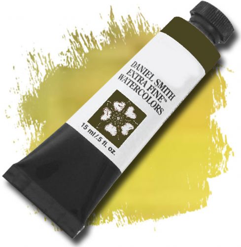 Daniel Smith 284600099 Extra Fine, Watercolor 15ml Rich Green Gold; Highly pigmented and finely ground watercolors made by hand in the USA; Extra fine watercolors produce clean washes even layers and also possess superior lightfastness properties; UPC 743162009527 (DANIELSMITH284600099 DANIELSMITH 284600099 DANIEL SMITH DANIELSMITH-284600099 DANIEL-SMITH ALVIN)