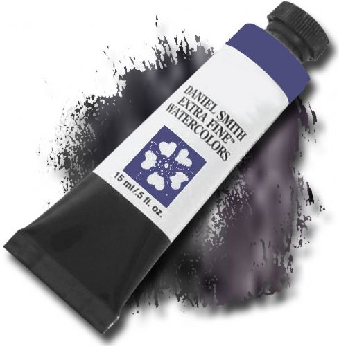Daniel Smith 284600182 Extra Fine, Watercolor 15ml Lunar Violet; Highly pigmented and finely ground watercolors made by hand in the USA; Extra fine watercolors produce clean washes even layers and also possess superior lightfastness properties; UPC 743162027255 (DANIELSMITH284600182 DANIELSMITH 284600182 DANIEL SMITH DANIELSMITH-284600182 DANIEL-SMITH)