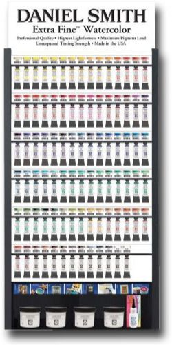 Daniel Smith 285210201 Watercolor Display Assortment 88-color;  PrimaTek watercolors are made with authentic mineral pigments resulting in various effects; Luminescent watercolors are produced with miniscule particles of titanium-coated mica for beautiful results; UPC N/A (DANIELSMITH285210201 DANIELSMITH 285210201 DANIEL SMITH DANIELSMITH-285210201 DANIEL-SMITH)