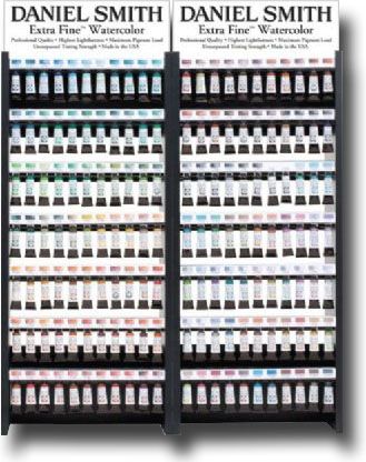 Daniel Smith 285250553 Watercolor Display Assortment Upgrade 77 to 231 Color; Highly pigmented and finely ground watercolors made by hand in the USA; Extra fine watercolors produce clean washes, even layered, and also possess superior lightfastness properties, with 235 of the colors rated LR I or II; This range includes extra fine colors, PrimaTek colors, and luminescent colors; UPC DANIELSMITH285250553 (DANIELSMITH285250553 DANIELSMITH 285250553 DANIEL SMITH DANIELSMITH-285250553 DANIEL-SMITH)