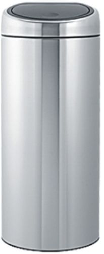 Brabantia 288647 Touch Bin, 30 litre for any living room, kitchen or hobby room - Matt Steel, Removable stainless steel lid unit - bin liner easy to change (288647 288 647 288-647 2886-47)