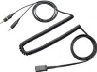 Plantronics 28959-01 Quick Disconnect Cable to Dual 3.5mm Plugs Works with EncorePro, DuoPro, TriStar, SupraPlus Wideband and Calisto 800 Series, Connects H-series and P-series corded headsets to your PC, UPC 017229003477 (2895901 28959 01 2895-901 289-5901) 