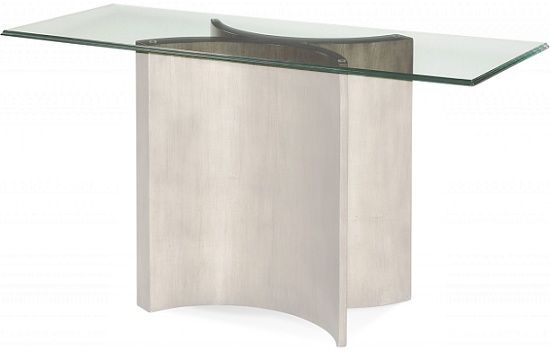Bassett Mirror 2914-400TEC Model 2914-400T Thoroughly Modern Glass Top For Simmetry Console; Dimensions 54