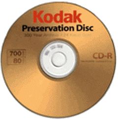 Kodak 29150 CD-R 80M 52X Gold Preservation Disk 100PK, 24 Karat Gold and Superior Protection, Disc data storage is 700MB (Kodak29150)