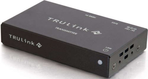 Cables To Go 29241 TRULink HDMI HDBaseT Over Cat5 Extender Box Transmitter, Black; Extend HDMI up to 300ft at a 1080p resolution; Utilizes a single category cable for extension; HDBaseT technology supports EDID pass through; TruChoice Power allows for power at transmitter or receiver end; LED Indicator; UPC 757120292418 (29-241 292-41)