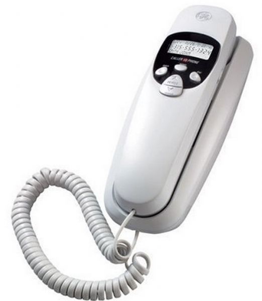 GE General Electric 29263GE1 Trimline Corded Phone Caller ID, 50 name & numberCaller ID; Caller ID review & delete; New Call LED indicator; Pause Tone/Pulse Switchable Dialing; Flash Function; Handset Volume Control; Hearing Aid Compatible; Mute; Ringer Control: Hi/Lo/Off; Caller ID Review and Delete; Dial-Back Function; Wall mountable; White (29263GE1 29263GE 29263 GE1 29263-GE1 RCA)