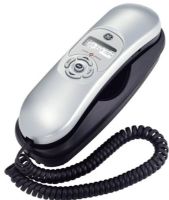 GE General Electric 29267GE3; Phone with Call Waiting Caller ID, Silver Slimline 10 Number Memory Telephone; Flash Function, Handset Volume Control, Hearing Aid Compatible, LCD Display, Memory Dialing: 10, Memory Index, One-Touch Redial, Pause, Temporary Tone (29267 GE3 29267-GE3 29267GE 29267G)