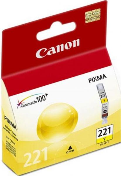 Canon 2949B001 model CLI-221Y Yellow Ink Cartridge, Inkjet Print Technology, Yellow Print Color, New Genuine Original OEM Canon, For use with PIXMA iP3600, PIXMA iP4600, PIXMA MP620 and PIXMA MP980 Canon Printers (2949B001 2949-B001 2949 B001 CLI221Y CLI 221Y CLI-221Y CLI221 CLI 221 CLI-221)