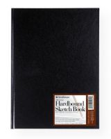 Strathmore 297-09 Series 400 Hardbound Sketch Book 5.5 x 8.5; Featuring 400 series sketch paper in an attractive black hardbound book; 192 pages; 60 lb; Acid-free; Shipping Weight 0.72 lb; Shipping Dimensions 5.5 x 8.5 x 0.75 in; UPC 012017459092 (STRATHMORE29709 STRATHMORE-29709 400-SERIES-297-09 STRATHMORE/29709 29709 ARTWORK) 