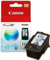 Canon 2975B001 Model CL-211XL Extra Large Color Ink Cartridge for use with Canon PIXMA MP230, MP240, MP250, MP270, MP280, MP480, MP490, MP495, MP499, MX320, MX330, MX340, MX350, MX360, MX410, MX420, iP2700 and iP2702 Printers, New Genuine Original OEM Canon Brand, UPC 013803099010 (2975-B001 2975 B001 2975B-001 2975B 001 CL211XL CL 211XL CL-211) 