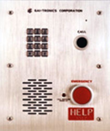 GAI-Tronics 298-001 Keypad Emergency Flush-Mount Telephone, 14 gauge passivated Stainless Steel Flush-Mount, Aluminum Housing, Call Button w/Metallic Braille Keypad (298001 298 001 29-8001 2980-01)