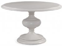 Bassett Mirror 2981-700-467EC Model 2981-700-467 Pan Pacific Avery Dining Table, Distressed White Finish; Dimensions 54" Round, 30" Height; Weight 183 pounds, UPC 036155346595 (2981700467EC 2981 700 467EC 2981 700 467 EC 2981 700 467 2981-700467 2981700467) 
