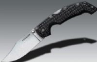 Cold Steel 29TLCC Voyager Large Clip Point Plain Edge Knife, 4" Blade Length, 3.5 mm Blade Thickness, 9 1/4" Overall Length, Carpenters CTS BD1 Alloy w/ Stone Wash Finish, 5 1/4" Long. Griv-Ex Handle, Ambidextrous Stainless Pocket/Belt Clip, Weight 4.6 oz., UPC 705442008484 (29-TLCC 29 TLCC 29TLC) 