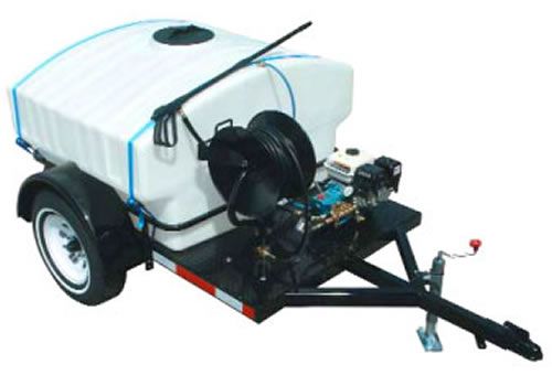 Cam Spray 3000HT Gasoline Trailer Mounted Pressure Washers 3000 PSI 207 Bar 4 GPM 15.2 Ipm 11 HP (3000-HT 3000 HT CAMSPRAY3000HT)