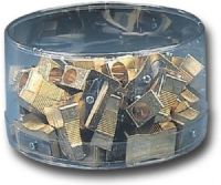 Kum 300-1KMD Single-Hole Brass Wedge Sharpener, 48 Piece Display; 48 single-hole, brass wedge-shaped sharpeners; Dimensions 4.50" x 4.50" x 2"; Weight 2.50 Lbs; UPC 088354062493 (KUM3001KMD KUM 3001KMD 300 1KMD 3001 KMD KUM-3001KMD 300-1KMD 3001-KMD) 