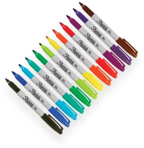 Sharpie 30072 Fine Point Permanent 12 Color Marker Set; Quick drying, water resistant, high intensity inks proven permanent on most surfaces; AP certified, non toxic ink formula; Set includes markers in 12 colors Black, Yellow, Purple, Red, Green, Brown, Orange, Blue, Aqua, Berry, Lime, and Turquoise; Color are subject to change; UPC 071641300729 (30072 SN30072 MARKER-30072 SHARPIE30072 SHARPIE-30072 SHARPIE-SN30072)