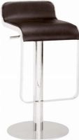 Zuo Modern 301114 Equino Barstool in Espresso, Contemporary / Modern Style, Steel / Leatherette Product Material, With Swivel Swivel, Equino Product Collection, 26.5"-30.5" Seat Height, 13.5" Seat Depth, Espresso Product Finish (301114 301-114 301 114) 