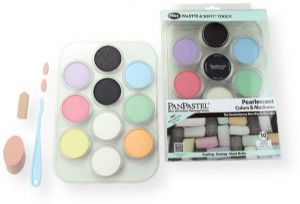 PanPastel 30113 Ultra Soft Artists Painting Pastel Pearlescent 10 Color Set; Professional grade, extremely fine lightfast pastel color in a cake form which is applied to almost any surface; UPC 879465002023 (30113 PP30113 PP-30113 PANPASTEL30113 PANPASTEL-30113 PANPASTEL-PP30113) 