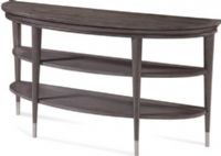 Bassett Mirror 3011-400EC Model 3011-400 Thoroughly Modern Essex Console Table, Taupe Finish, Dimensions 54" x 16" x 30", Weight 62 pounds, UPC 036155337906 (3011400EC 3011 400EC 3011-400-EC 3011-400) 