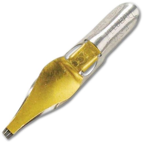 Speedball 3025 Calligraphy Broad Edge Pen Points C5 Flat; Hand-crafted stainless steel nibs can be inserted into Speedball pen holders; For monoline lettering, select a Speedball B-series nib; Broad edge pen points, 12/box; C5 flat; UPC 651032030253 (ALVIN SPEEDBALL3025 SPEEDBALL 3025 SPEEDBALL-3025 H3025)