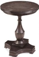 Bassett Mirror 3025-220EC Model 3025-220 Belgian Luxe Hanover Round End Table, Coffee Bean Finish, Dimensions 20" Round, Weight 23 pounds, UPC 036155334479 (3025220EC 3025 220EC 3025-220-EC 3025220) 