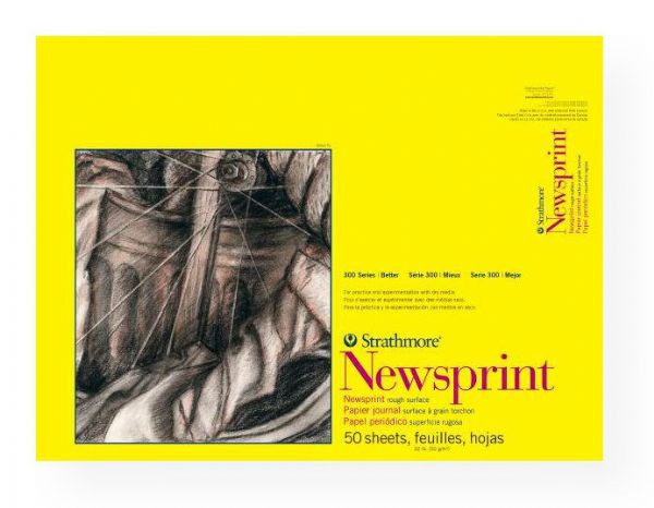 Strathmore 307-318 Series 300 Rough Tape Bound Newsprint Pad 18