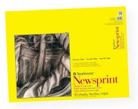 Strathmore 307-918 Series 300 Rough Tape Bound Newsprint Pad 18" x 24"; A heavier weight natural-toned newsprint for practicing sketching and preliminary drawing; 32 lb; Acid-free; Rough surface, 100-sheet pad; 18" x 24"; Shipping Weight 3.9 lb; Shipping Dimensions 18.00 x 24.00 x 0.75 in; UPC 012017392184 (STRATHMORE307918 STRATHMORE-307918 300-SERIES-307-918 STRATHMORE/307918 307918 ARTWORK) 