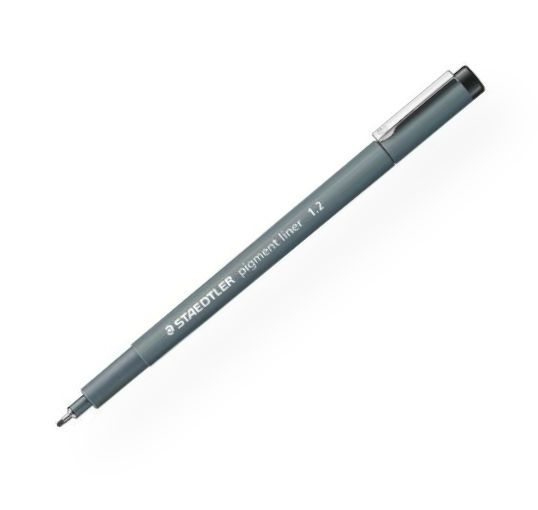 Staedtler 30812 Pigment Liner 1.2mm; Fineliner for art, craft, and sketching; The black ink is acid-free, permanent, light-fast, and waterproof; Shipping Weight 0.02 lb; Shipping Dimensions 5.55 x 0.35 x 0.35 in; EAN 4007817013007 (STAEDTLER30812 STAEDTLER-30812 STAEDTLER/30812 ARTWORK CRAFTS)