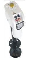 Barker 30826 Model VP 3000 RV Deluxe Power Jack, 3000 lbs Lifting Capacity, 1" Diameter Outer Post, 18" Stroke, Night Light, Level, Attached Foot Pad, Poeder Coated and Plated, Emergency Crank-Thru Head, Emergency Crank Included, Sealed Weatheeproof Inner Tube, 10 Gauge Hook-up Wire Meets RVIA Standards, UPC 755220308268 (30-826 308-26 VP3000 VP-3000) 