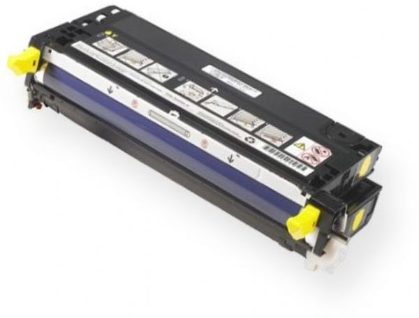 Dell 310-8098 High Yield Yellow Toner Cartridge For use with Dell 3110cn and 3115cn Laser Printers, Average cartridge yields 8000 standard pages, New Genuine Original Dell OEM Brand (3108098 310 8098 XG724)
