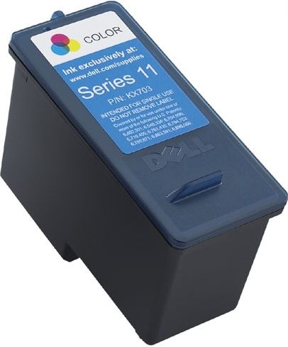 Dell 310-9684 Model KT703 Series 11 Standard Capacity Color Print Cartridge for use with 948 All-In-One Printer, Produces high-resolution printouts with crisp text and sharp details, Approximate page yield based on ISO/IEC 24711 testing 231 pages, New Genuine Original OEM Dell Brand (3109684 310 9684 C929T)