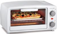 Proctor Silex 31116Y Extra-Large Toaster Oven Broiler, Extra-large interior easily fits 4 slices of toast or 2 personal pizzas, 15 minute timer with automatic shutoff and ready bell, Includes bake pan and broil function, Handy broiler for cooking versatility, Drop-down crumb tray for easy cleanup, Bake pan is great for cooking or warming biscuits, rolls, sandwiches and leftovers, UPC 022333311165 (311-16Y 311 16Y) 