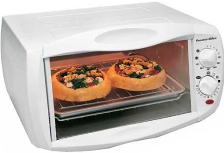 White Proctor Silex Toaster Oven