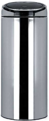 Brabantia 311949 Touch Bin, 30 litre for any living room, kitchen or hobby room - Brilliant Steel, Removable stainless steel lid unit - bin liner easy to change (311949 311 949 311-949 3119-49)