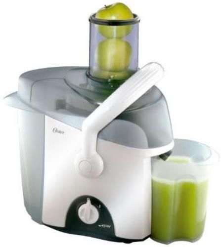 Oster 3167-012 Juice Extractor, 450-watt motor for heavy duty, Extra large feeding tube, Safety lever one movement for added protection and ease of transfer, System easy disassembling components, Pitcher Large capacity lets you extract up to 1 liter of juice, Container for high-capacity pulp (3167012 3167 012 316-7012)