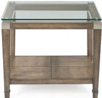 Bassett Mirror 3206-200EC Model 3206-200 Thoroughly Modern Braden Rectangle End Table, Toffee Finish, Dimensions 28" x 24", Weight 64 pounds (3206200EC 3206 200EC 3206-200-EC 3206200) 