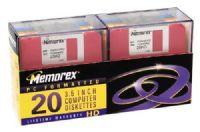 Memorex 32103674 Rainbow Floppy Diskettes, 20 Pack (32103674) 