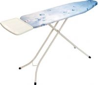 Brabantia 321962 Ironing Table 124 x 45 cm with Solid Steam Unit Holder, Ice Water, Steam unit holder - suitable for all popular steam units and normal irons, Extra wide model for quick and comfortable ironing, Transport lock - to keep folded for storage, Robust protective non-slip caps, Ergonomic - adjustable to 4 different heights (77 - 96 cm) (321-962 321 962) 