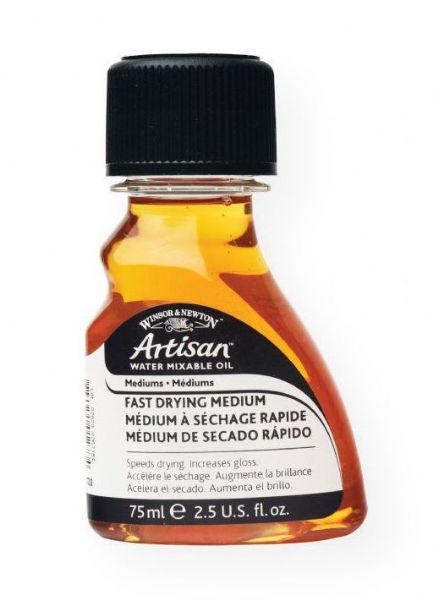 Winsor & Newton 3221720 Artisan 75ml Water Mixable Fast Drying Medium; This fast drying medium smoothes brushwork and increases the transparency of Artisan color; It is excellent for glazing and producing fine detail; Shipping Weight 0.23 lb; Shipping Dimensions 6.1 x 3.15 x 1.97 in; UPC 884955012734 (WINSORNEWTON3221720 WINSORNEWTON-3221720 ARTISAN-3221720 ARTWORK PAINTING)