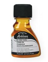 Winsor & Newton 3221728 Artisan Water Mixable Stand Oil 75ml; Ideal for glazing and fine details as it gives a smooth enamel effect finish with no brush marks; It also increases film durability and slows drying; Can be cleaned up with water; Shipping Weight 0.22 lb; Shipping Dimensions 4.41 x 2.2 x 1.38 in; UPC 884955013588 (WINSORNEWTON3221728 WINSORNEWTON-3221728 ARTISAN-3221728 ARTWORK PAINTING) 