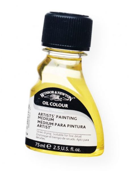 Winsor & Newton 3221734 Artists' Painting Medium 75ml; A slow drying gloss medium, which is ideal for fine detail work, glazing, and smoothing blended areas with no brush marks; Reduces consistency and improves flow; Suitable for oiling out and enriching dull patches; Resists yellowing; Shipping Weight 0.21 lb; Shipping Dimensions 4.41 x 2.2 x 1.38 in; UPC 884955014271 (WINSORNEWTON3221734 WINSORNEWTON-3221734 ARTISTS-3221734 3221734 ARTWORK)