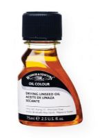 Winsor & Newton 3221742 Drying Linseed Oil; Darker than refined linseed oil, this oil promotes the fastest drying rate of all the oils; Improves flow, increases gloss and transparency; Add to other oils to speed drying; 75ml; Shipping Weight 0.21 lb; Shipping Dimensions 4.41 x 2.2 x 1.38 in; UPC 884955015339 (WINSORNEWTON3221742 WINSORNEWTON-3221742 WINSORNEWTON/3221742 ARTWORK) 