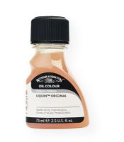 Winsor & Newton 3221751 Liquin Original Medium 75ml USA; This reliable favorite is a general purpose semigloss medium which speeds drying, improves flow, and reduces brush stroke retention; Resists yellowing; Not suitable as a varnish or final coat; 75 ml bottle; USA only; Shipping Weight 0.21 lb; Shipping Dimensions 4.41 x 2.2 x 1.38 in; UPC 884955016329 (WINSORNEWTON3221751 WINSORNEWTON-3221751 LIQUIN-3221751 ARTWORK CRAFTS) 
