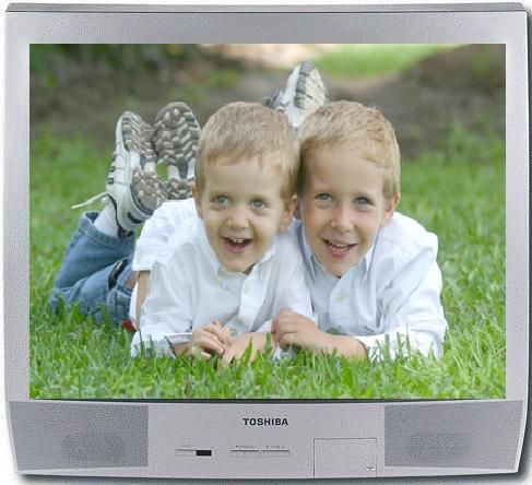 Toshiba 32A35 Remanufactured FST Black Color Diagonal Television, 32
