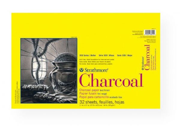 Strathmore 330-111 Series 300 White Glue Bound Charcoal Pad 11