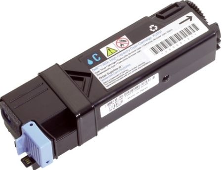 Dell 330-1437 Cyan Toner Cartridge For use with Dell 2130cn Color Laser Printer, Average cartridge yields 2500 standard pages, New Genuine Original Dell OEM Brand, UPC 845161019610 (3301437 330 1437 T107C)